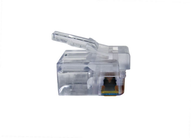 100026LTC EZ-RJ12/11 Long Tab Connector - 50/Clamshell.