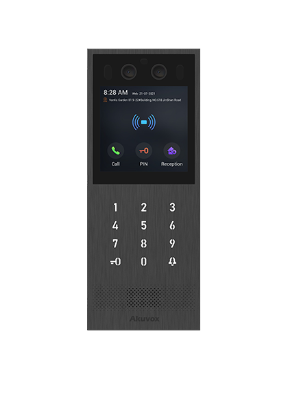 Akuvox X912S IP Intercom, Camera, Keypad, Bluetooth, QR Code, Face Recognition, RFID