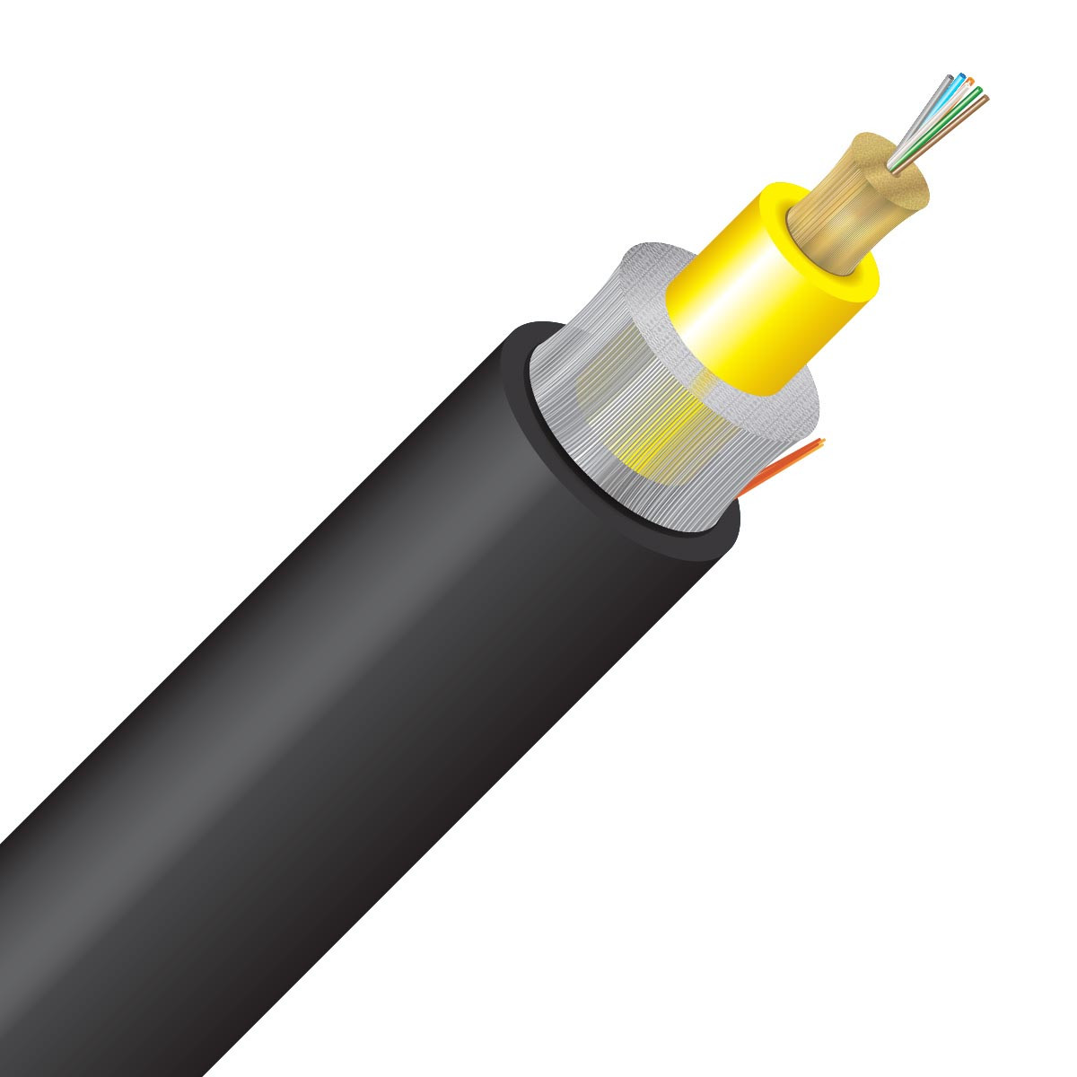 CLE-6RMD9125OS2R Cleerline SSF 6 strand fiber Rugged Micro Distribution cable - 304m