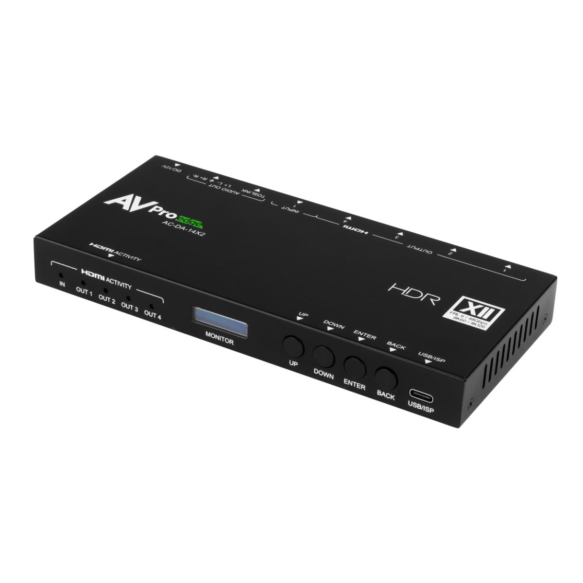 AVProEdge AC-DA-14X2 48Gbps 1x4 HDMI Distribution Amplifier