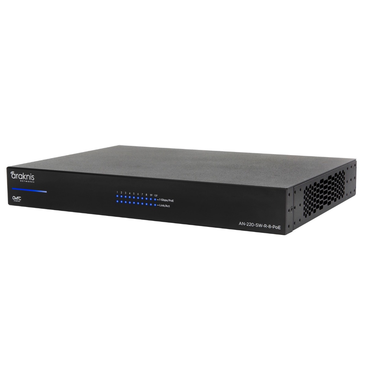 AN-220-SW-R-8-POE 220-series 8-port L2 Gigabit Switch with PoE+