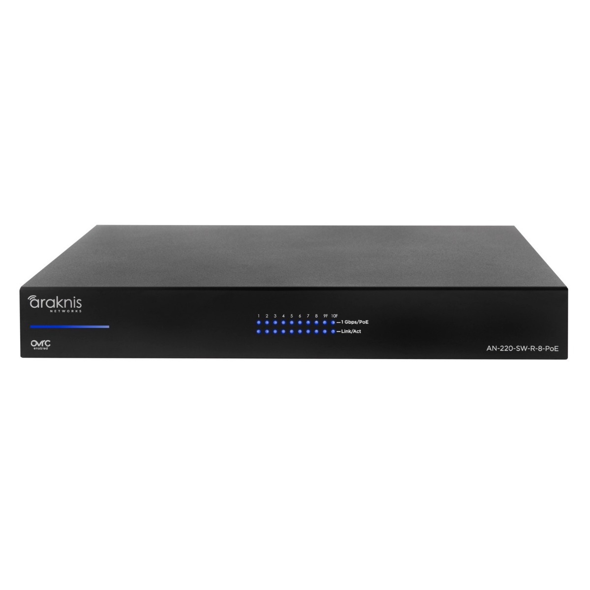 AN-220-SW-R-8-POE 220-series 8-port L2 Gigabit Switch with PoE+