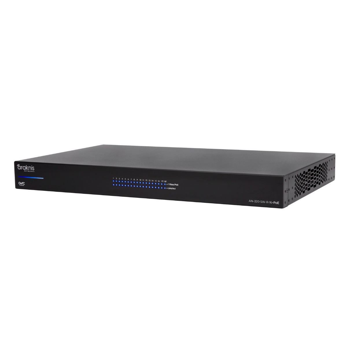 Araknis Networks AN-320-SW-R-16-POE - L2 Managed Gigabit Switch with Full PoE+ and Rear Ports