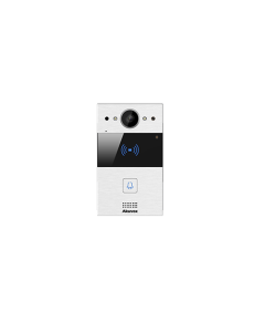 Akuvox R20AF Compact IP Door Intercom Unit with 1 Call Button (Video & Card reader), incl. Flush Mount Backbox