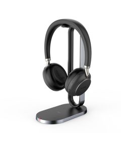 Yealink BH76-A-BL-TEAMS-CS Bluetooth Headset with Charging Stand, USB-A, Black (Compatible with Microsoft Teams)