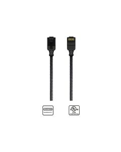 K23045-0100-BK 1 meter CAT6 slim profile network patch cord | Black