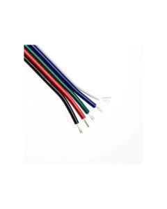 Aldous CA5F20 5 Core Flat 20AWG Bck/Red/Gr/Blue/Wh Stranded Copper