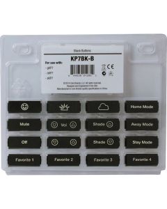 gKP7BK-B 16 Button KP7 Color Change Kit - Black