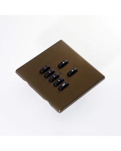 RLM-070-BA 7 Button Cover Plate Kit for Wireless Electronics - Bronze Antique