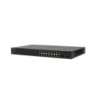 AN-210-SW-F-16-POE 210-series 16-port L2 Managed Gigabit Switch with POE+ 