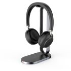 Yealink BH76-A-BL-TEAMS-CS Bluetooth Headset with Charging Stand, USB-A, Black (Compatible with Microsoft Teams)