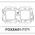 eelectron FOXXA01-7171 Metal Mounting Frame For Double Frames 71X71