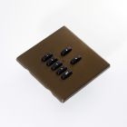 RLM-070-BA 7 Button Cover Plate Kit for Wireless Electronics - Bronze Antique