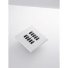 WLM-100-WH 10 Button Flush Screwless Front Plate Kit - White Metal