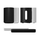 Sonos SNS-SET-IMMERSIVE-BEAM5.1 Immersive Set With Beam Smart Soundbar | Sub Mini Wireless Subwoofer and Two Era100 Voice Control Speakers