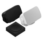 Sonos SNS-SET-OUTDOOR Outdoor Set With an Amp and Pair of On-Wall Outdoor Speakers, Black or White: SET