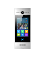 Akuvox R29C IP Touchscreen Door Intercom Unit with QR Code, Card Reader and secure Facial Recognition, Silver