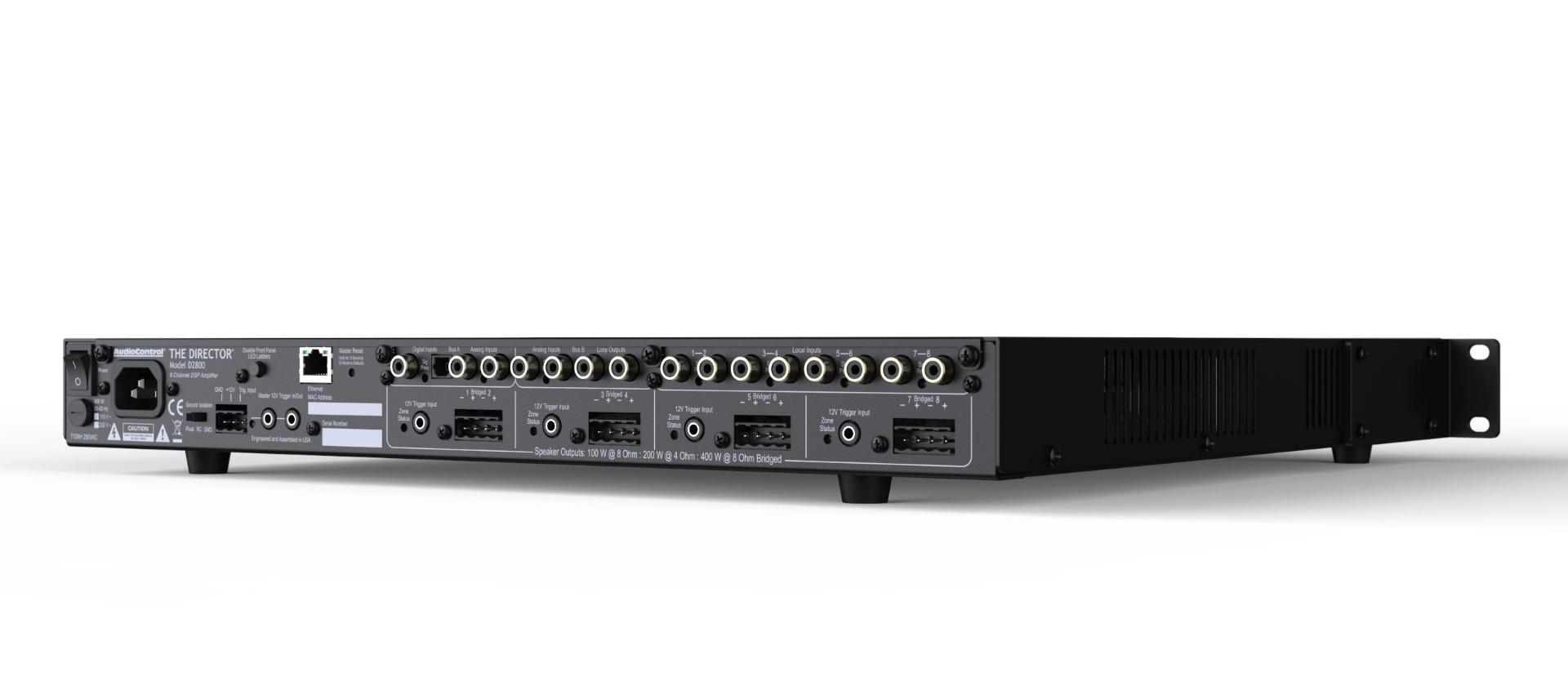 AudioControl 8611563 Director D2800 8-Channel Network DSP Amplifier