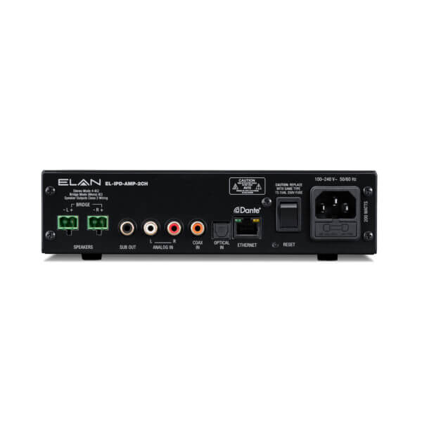 ELAN 2 Channel Dante Enabled Amplifier