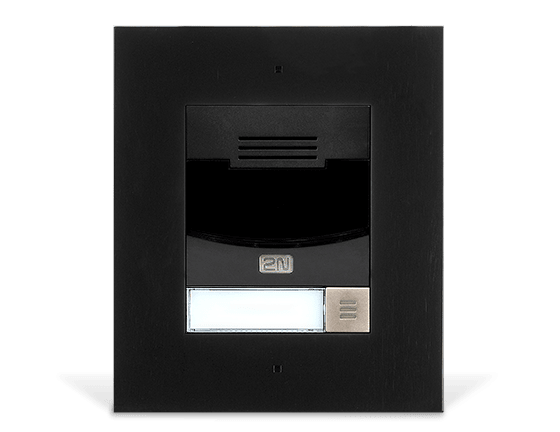 9155301BF IP Solo without Camera Flush Mount | Black