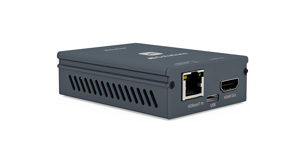 MSolutions - HDBaseT 3.0 Extender set - Uncompressed 4K 60Hz 4:4:4 (18Gbps) up to 100m, with USB-C, PoC, RS-232 pass through