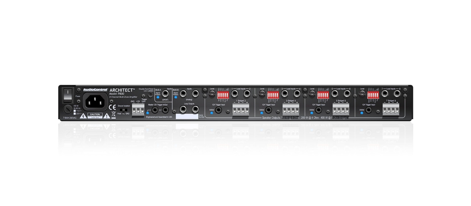 AudioControl ACP-AZ-P800 Architect P800 8-Channel Multi-Zone Amplifier