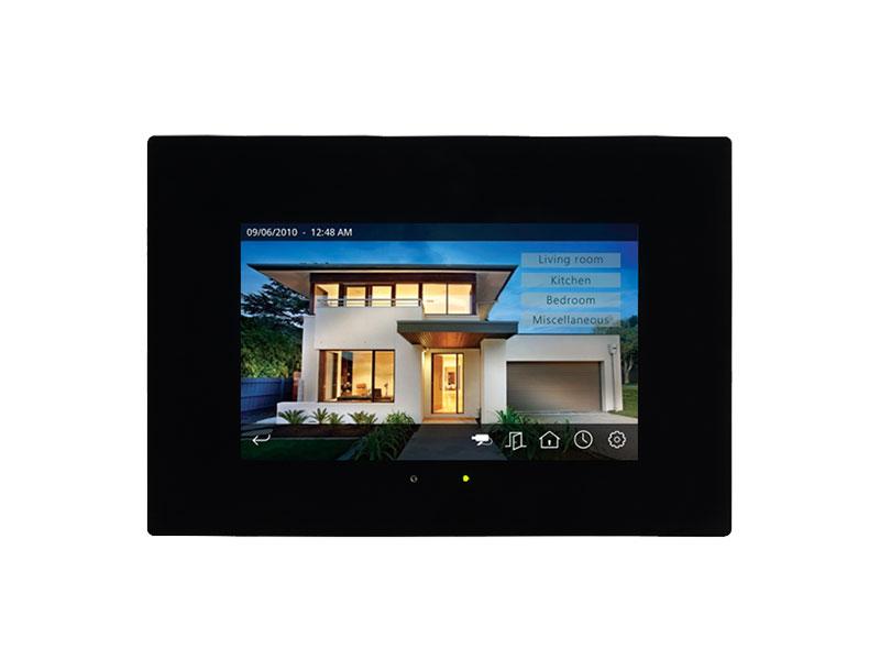 eelectron 7” Capacitive Touch Panel With Ip Connectivity And Door Phone Function - Glass - Black