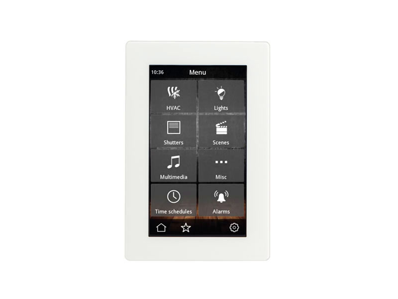 eelectron 4.3” Knx Capacitive Touch Panel - Ip Connectivity - Door Phone - Glass - White