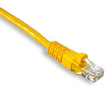 AS-U-C6-P44-YLW-1 Cat6 Unshielded Patch Cable - Yellow 1m